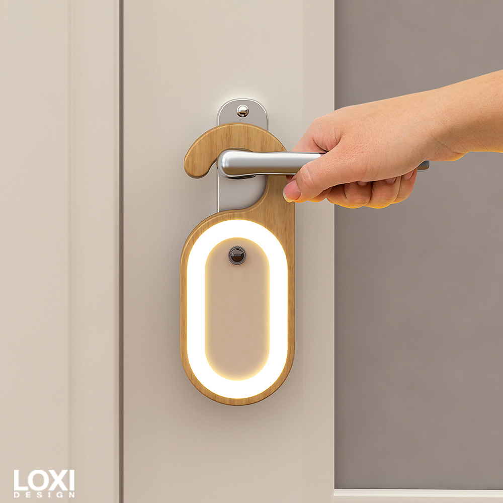 Loxi Design™ Wood Notepad Hangable Lamp