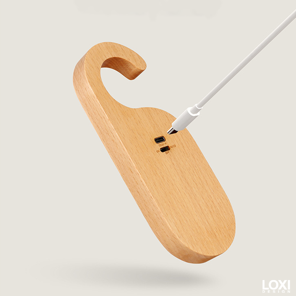 Loxi Design™ Wood Notepad Hangable Lamp