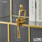 Loxi Design™ Golden Abstract Figures